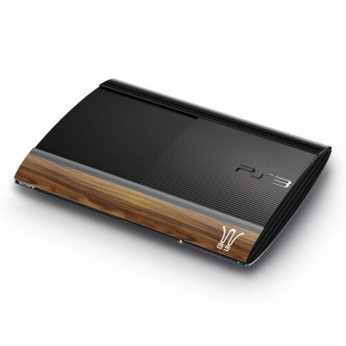 DecalGirl SPSS-WGS Sony Playstation 3 Super Slim Skin - Wooden Gaming System Perspective: front