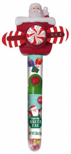 CandyRific Santa Light Up Candy Fan Perspective: front