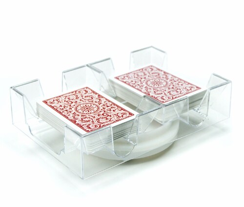 2 Deck Rotating Card Tray Perspective: front