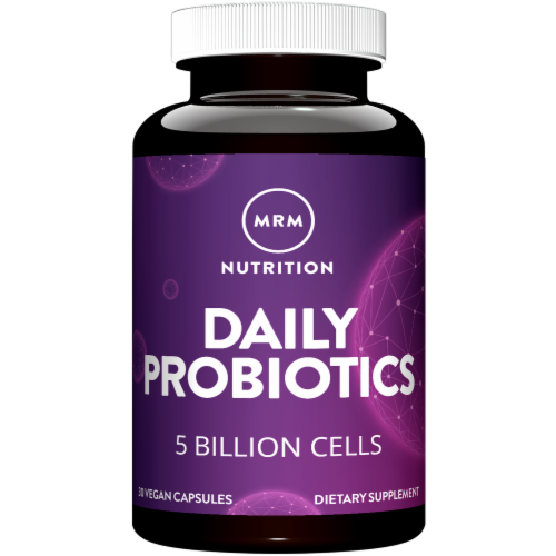 MRM Daily Probiotic Vegan Capsules Perspective: front