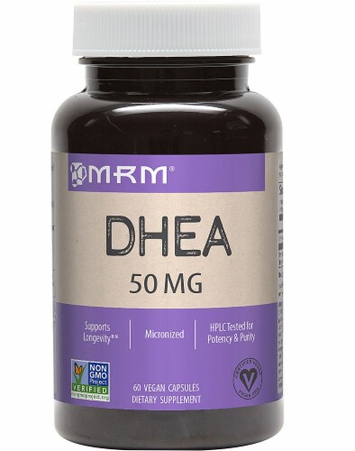 MRM DHEA Vegan Capsules 50mg Perspective: front
