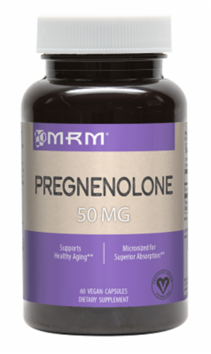 MRM Pregnenolone 50mg Vegan Capsules Perspective: front
