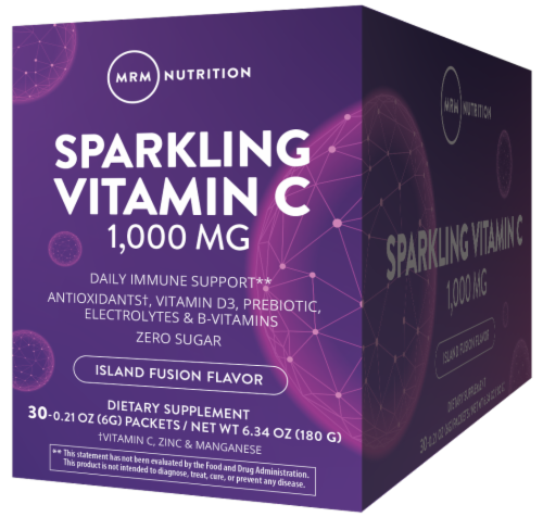 MRM Sparkling Island Fusion Vitamin C Packets Perspective: front