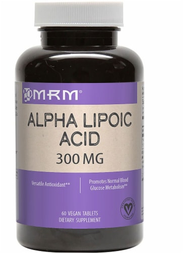 MRM Alpha Lipoic Acid Tablets 300mg Perspective: front