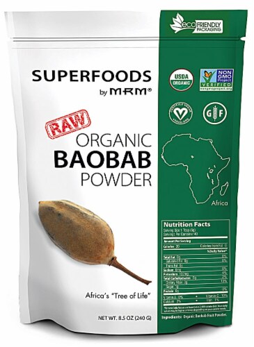 MRM  Superfoods Raw Organic Baobab Powder Perspective: front