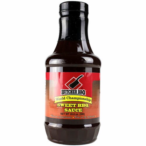 Butcher BBQ Sweet BBQ Sauce Sweet Smoky Tangy Flavor 18 oz. Bottle ...