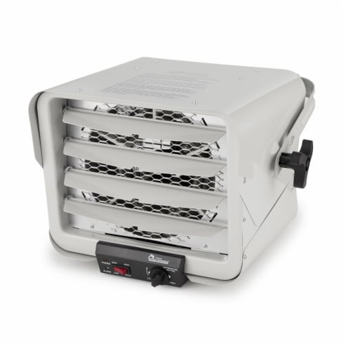 Dr. Heater 240V 6000W Garage Workshop Industrial Infrared Space Heater, White Perspective: front