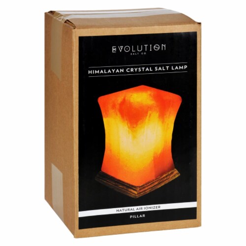 Evolution Salt Crystal Salt Lamp - Pillar - 1 Count Perspective: front