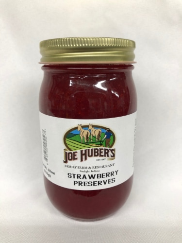 Joe Huber's Family Farm & Restaurant Strawberry Jam Preserves Perspective: front