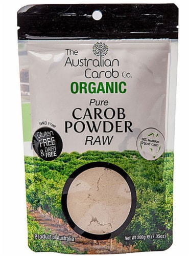 Australian Carob  Organic Carob Powder Raw Perspective: front
