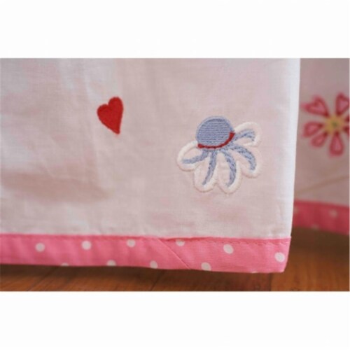 Little Acorn F12B03 Natureland Embroidered Bedskirt Perspective: front