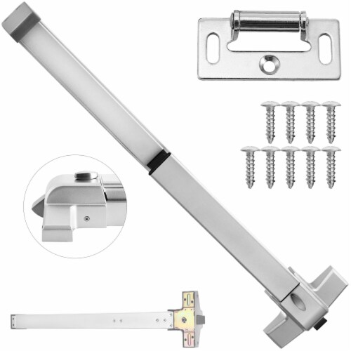 Door Push Bar Panic Exit Device Stoving Vanrish Emergency Lock Made 400 Series. Perspective: front