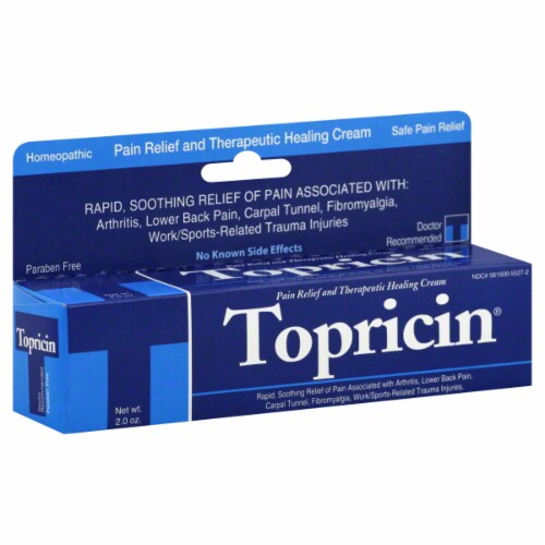 Topricin Pain Relief & Healing Cream Perspective: front