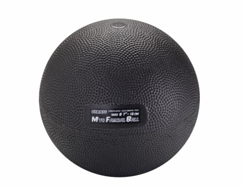 Gymnic Myofascial Exercise Ball - Black Perspective: front