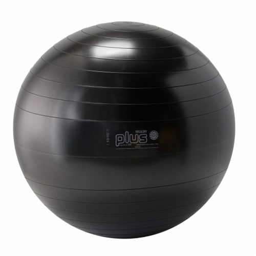 Gymnic Plus 26 Inch Fitness Ball - Black Perspective: front
