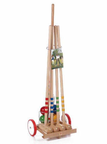 Londero 4 Player Croquet with Trolley Perspective: front