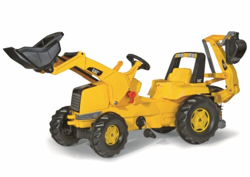 KETTLER Caterpillar Backhoe Tractor - Yellow Perspective: front