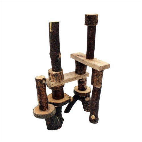 Tree Blocks TB18US Giant Barked Blocks - 18 Piece Perspective: front