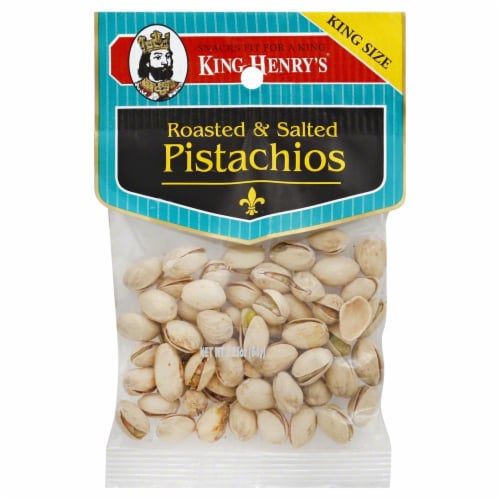 King Henry's Roasted & Salted Pistachios Perspective: front