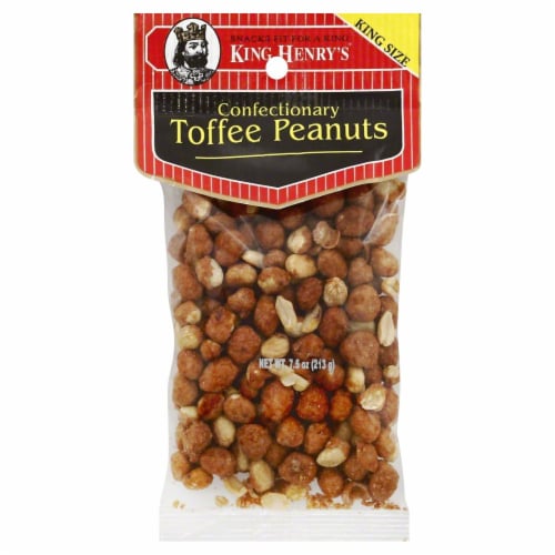 King Henry's Confectionary Toffee Peanuts Perspective: front