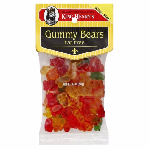 King Henry's Fat Free Gummy Bears Perspective: front