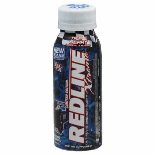 Redline Xtreme Triple Berry Energy Drink Perspective: front