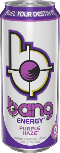 Bang Energy® Purple Haze™ Energy Drink Can Perspective: front