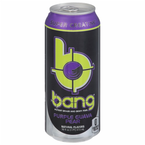 Bang Energy® Purple Guava Pear Energy Drink Can Perspective: front