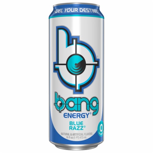 Bang Energy® Blue Razz® Energy Drink Can Perspective: front