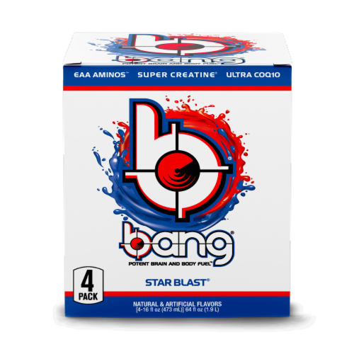 Bang® Star Blast Energy Drink Multipack Cans Perspective: front