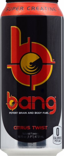 Bang® Citrus Twist Energy Drink Can Perspective: front
