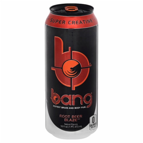 Bang® Root Beer Blaze™ Energy Drink Can Perspective: front