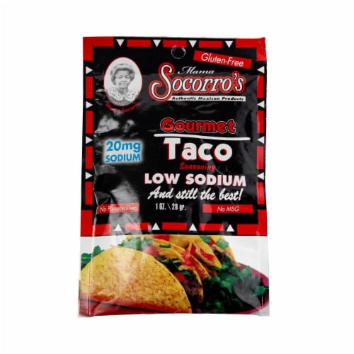 Mama Socorro's Low Sodium Taco Seasoning Perspective: front