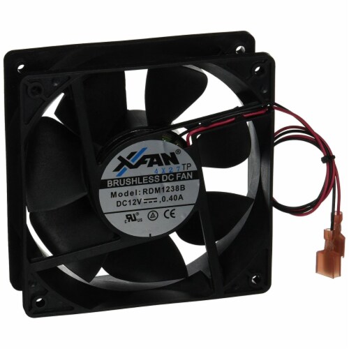 Norcold 628685 Refrigerator External DC Fan Perspective: front