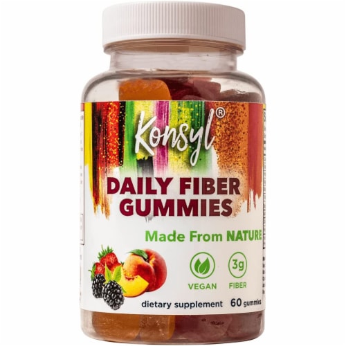Konsyl Daily Fiber Gummies Perspective: front