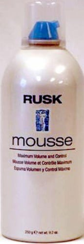 Rusk Maximum Volume and Control Mousse Perspective: front