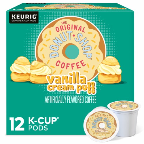 The Original Donut Shop® Vanilla Cream Puff Medium Roast K-Cup® Coffee Pods Perspective: front