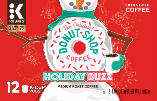 The Original Donut Shop Holiday Buzz Medium Roast Coffee K-Cup Pods Perspective: front