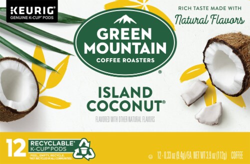 Green Mountain Coffee Roasters® Island Coconut K-Cup Coffee Pods Perspective: front