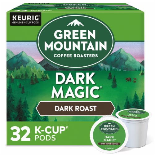 Green Mountain Coffee Roasters® Dark Magic Dark Roast K-Cup Coffee Pods Perspective: front