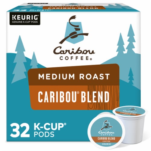Caribou Coffee® Caribou Blend Medium Roast K-Cup Coffee Pods Perspective: front