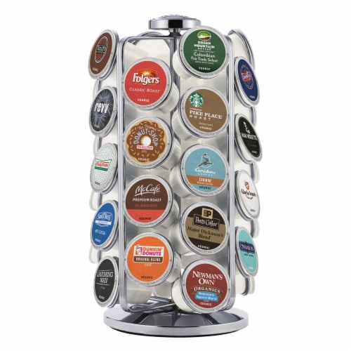Keurig 36ct K-Cup Coffee Pod Storage Carousel, Chrome, 1 ct - Foods Co. Keurig 36ct K-Cup Coffee Pod Storage Carousel, Chrome, 1 ct - Foods Co.