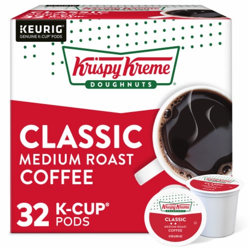 Krispy Kreme Classic Medium Roast Coffee K-Cup Pods Perspective: front