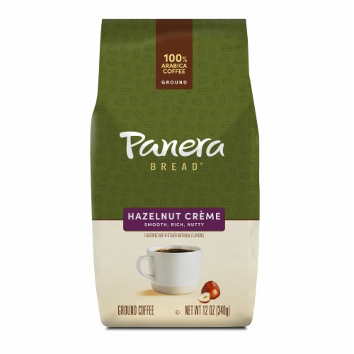 Panera Bread Hazelnut Crème Ground Coffee Perspective: front
