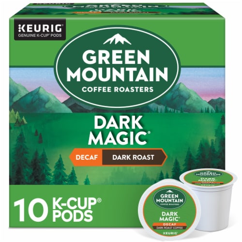 Green Mountain Coffee Roasters® Dark Magic® Decaf K-Cup® Coffee Pods Perspective: front