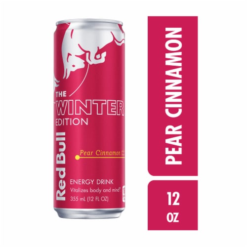 Red Bull Winter Edition Pear Cinnamon Energy Drink Can, 12 fl oz Fred
