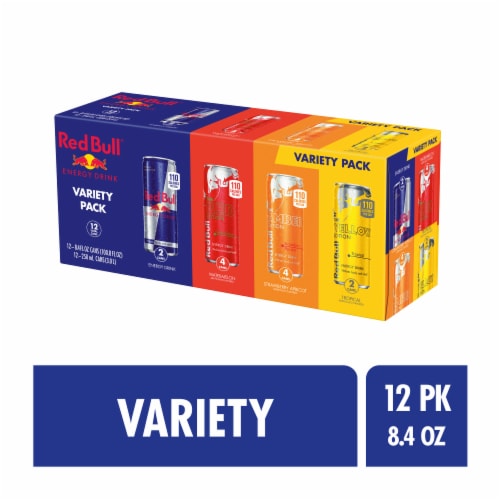 Red Bull Energy Drink Variety Pack Cans Perspective: front