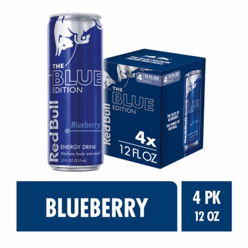 Red Bull Blue Edition Blueberry Energy Drink Perspective: front