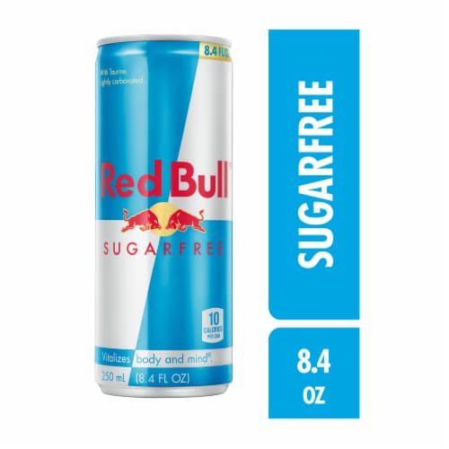 Red Bull Sugar Free Energy Drink Perspective: front