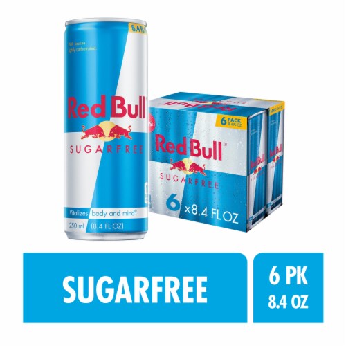 Red Bull Sugar Free Energy Drink Multipack Cans, 6 pk / 8.4 fl oz Kroger